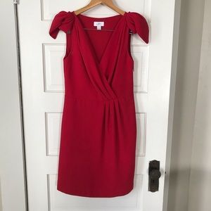Loft red sleeveless dress